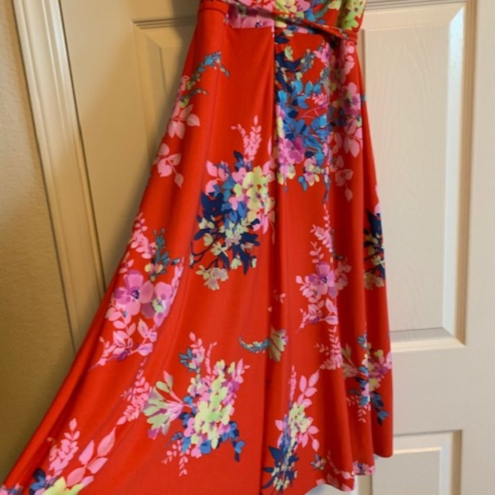 julia jordan Red Floral Midi Dress - Picture 6 of 9
